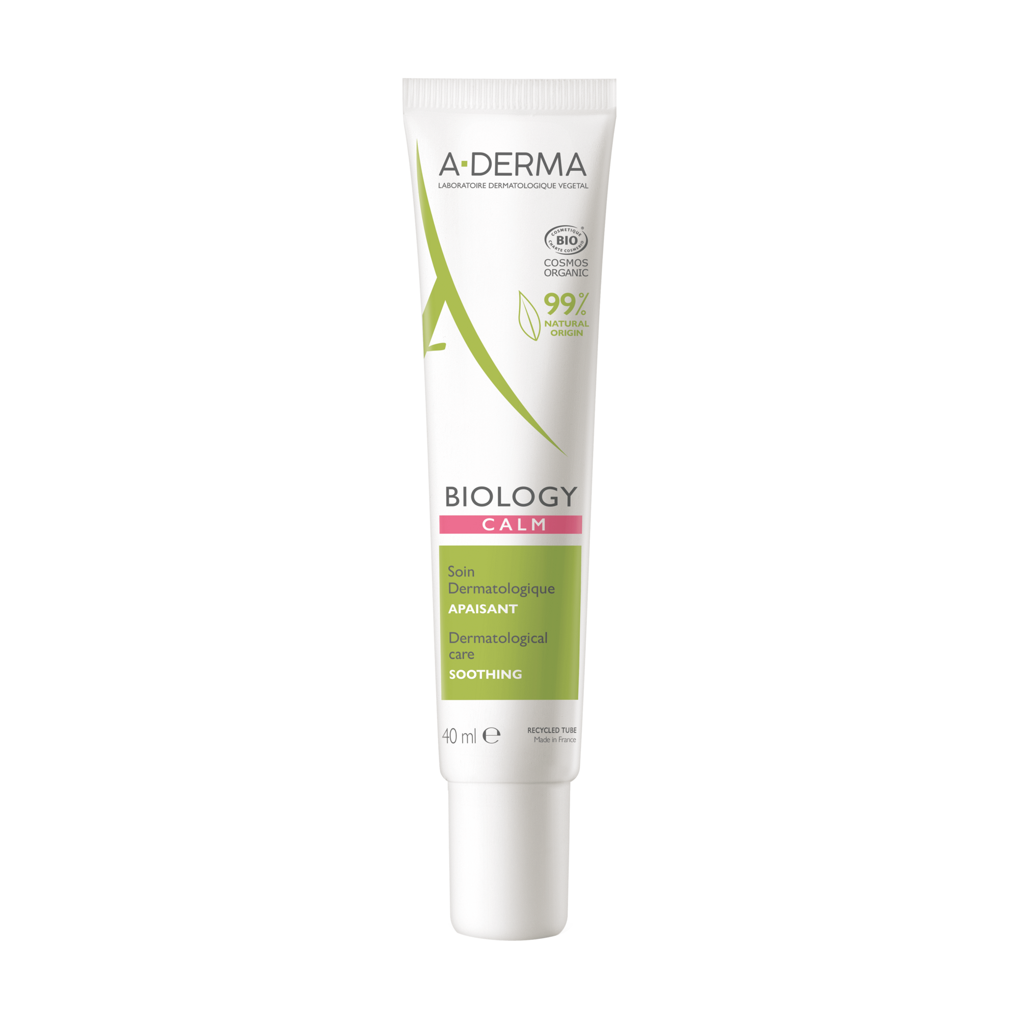 Crema Bio calmanta pentru ten reactiv-intolerant Calm Biology, 40 ml, A-Derma