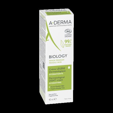 Crema hidratanta Bio pentru piele normal-mixta Biology, 40 ml, A - Derma 563682
