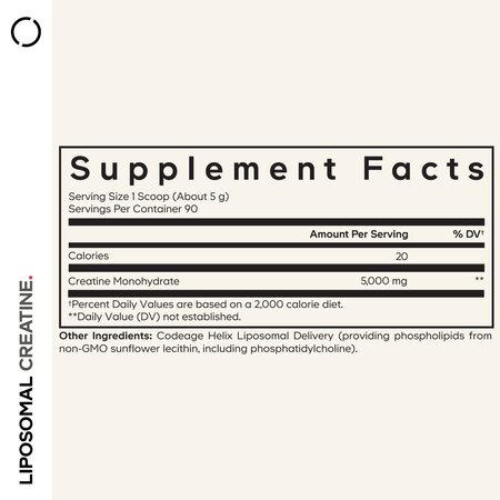 Creatina monohidrata lipozomala CodeAge Liposomal Creatine Monohydrate, 455 g, GNC 729364