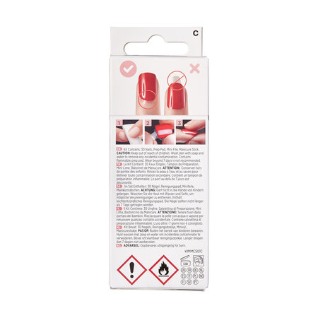 Unghii false imPress, Medium Squoval, Hero, Kiss 563826