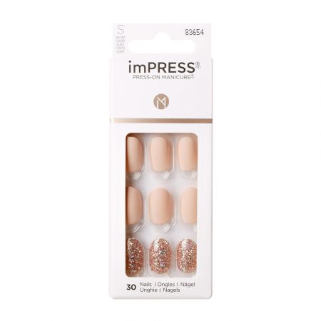 Unghii false Impress Vanesce Short Oval, Kiss