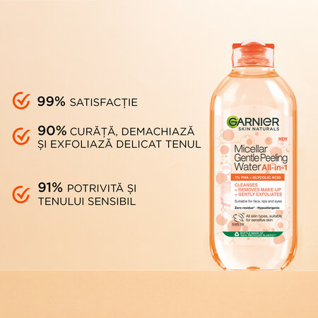 Apa micelara Peeling, 400 ml, Garnier 564995