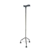 Baston din aluminiu cu baza pe 3 picioare reglabil, Argintiu, Karadeniz Medikal