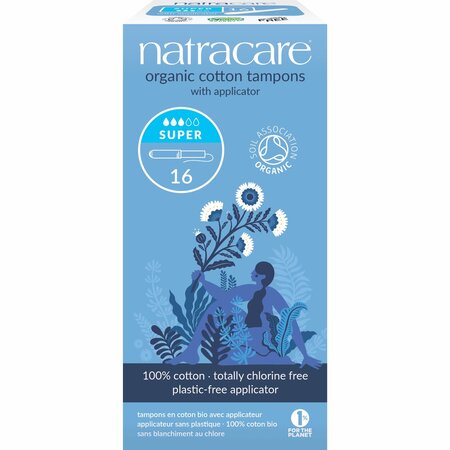 Tampoane interne Organice cu aplicator, Super
