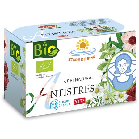 Ceai Bio Antistres N173, 20 plicuri, Fares