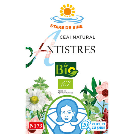 Ceai Bio Antistres N173, 20 plicuri, Fares 722878
