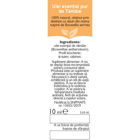 Ulei esential de tamaie, 10 ml, Fares 722423