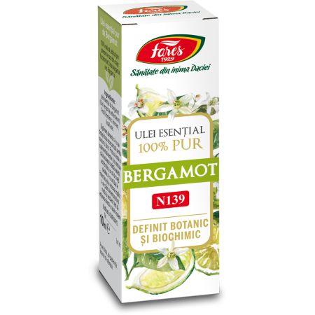 Ulei esential de bergamot, (N159), 10 ml, Fares