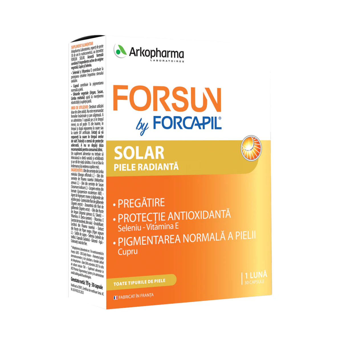 Forcapil Forsun Solar, 30 capsule, Arkopharma