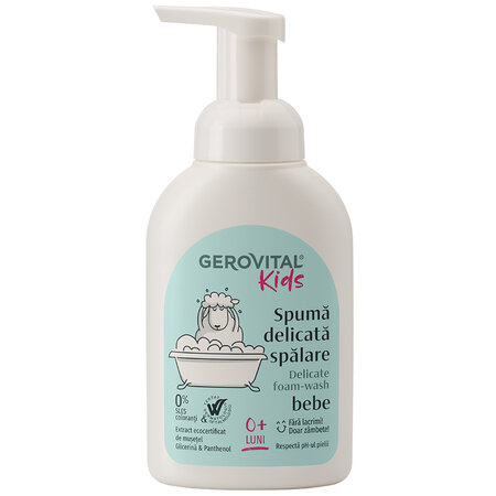 Spuma delicata pentru spalare bebelusi Gerovital Kids