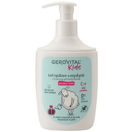 Gel spalare pentru corp si par Gerovital Kids Hydra - Care