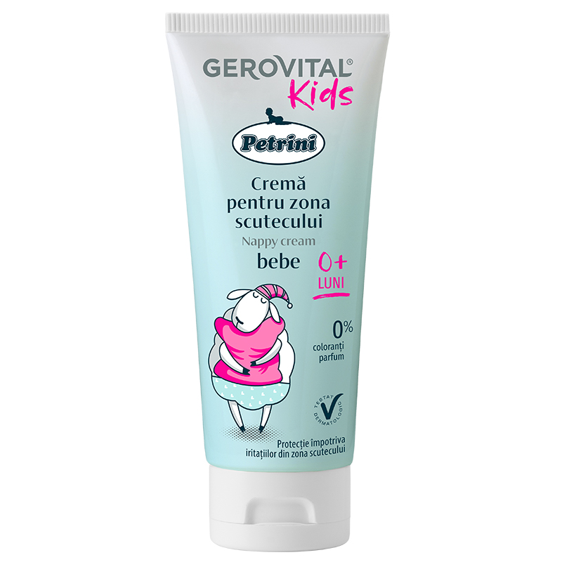 Petrini crema pentru zona scutecului Kids, +0 luni, 100 ml, Gerovital