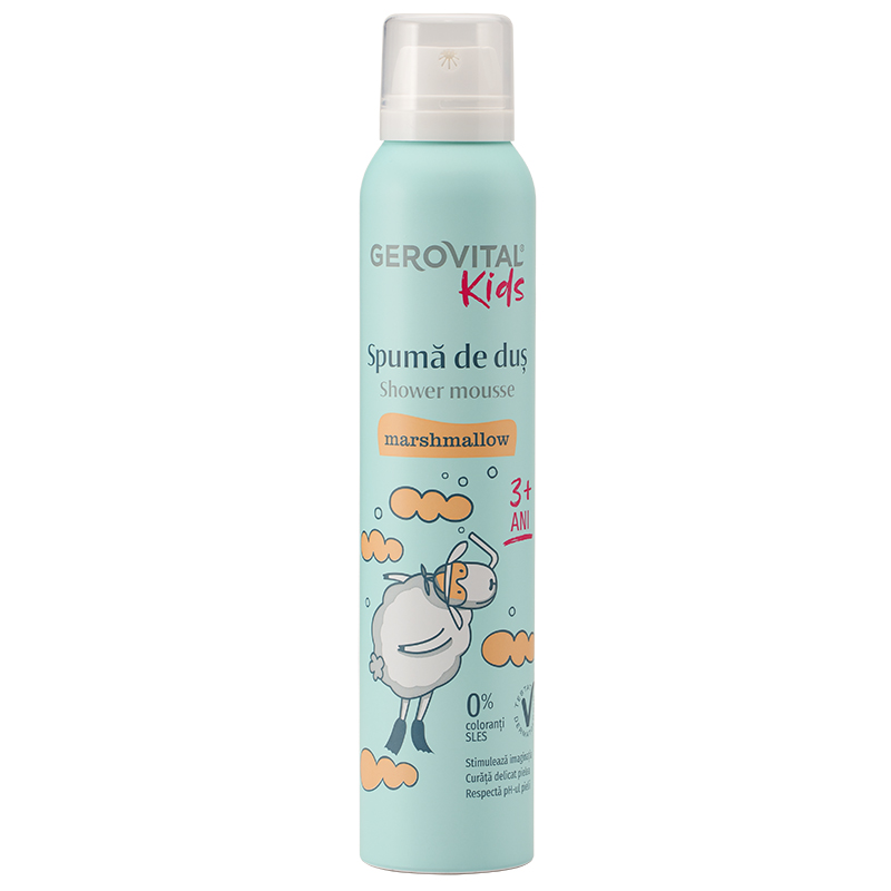 Spuma de dus Kids, +3 ani, 200 ml, Marshmallows, Gerovital