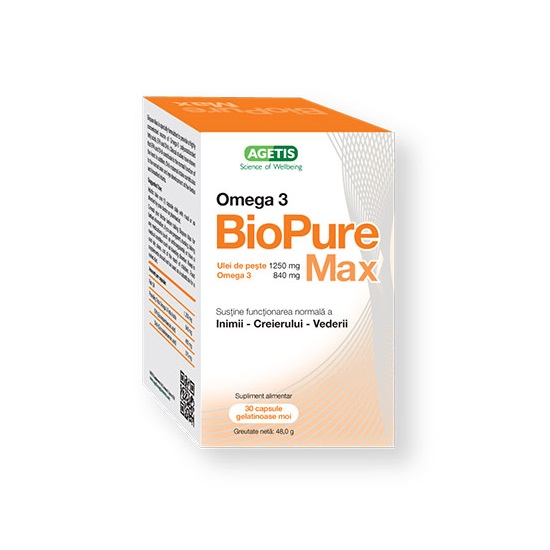 BioPure Max Omega3, 30 capsule, Agetis