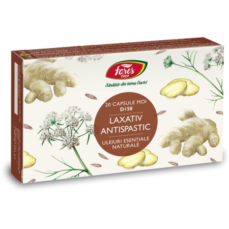 Laxatic antispastic D158, 20 capsule moi, Fares