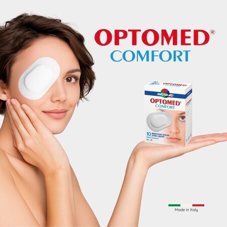 Pansament ocular steril Optomed Comfort, 100 x 72 mm, 10 buc, Master Aid 720321