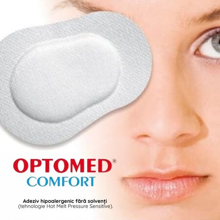 Pansament ocular steril Optomed Comfort, 100 x 72 mm, 10 buc, Master Aid 720317