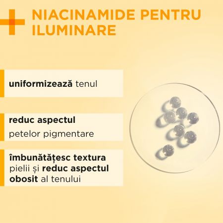 Crema hidratanta iluminatoare Niacinamide Glow, 50 ml, Mixa 564966