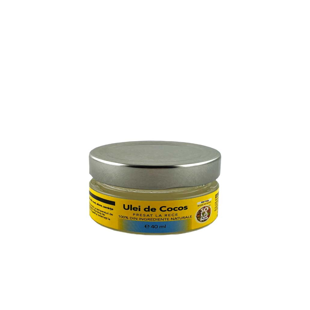 Ulei de cocos presat la rece, 40 ml, Solaris