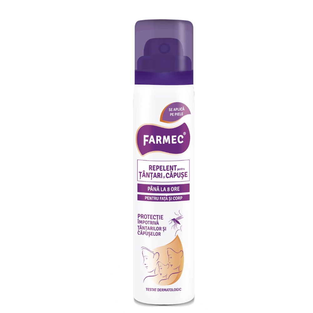 Repelent pentru tantari si capuse, 75 ml, Farmec