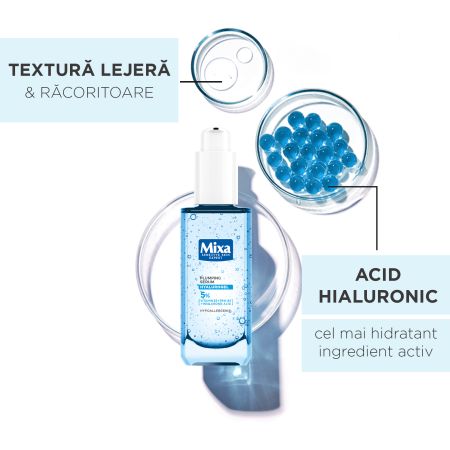 Serum hidratant cu acid hialuronic Hyalurogel, 30 ml, Mixa 757766