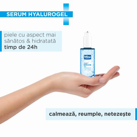 Serum hidratant cu acid hialuronic Hyalurogel, 30 ml, Mixa 757770