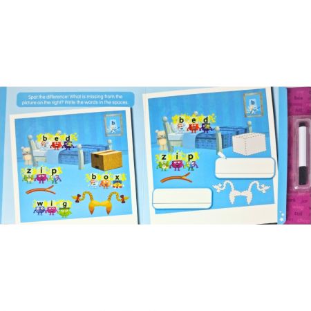 Carticica interactiva Scriu si Sterg Cuvinte Magice, +3 ani, Alphablocks 565058