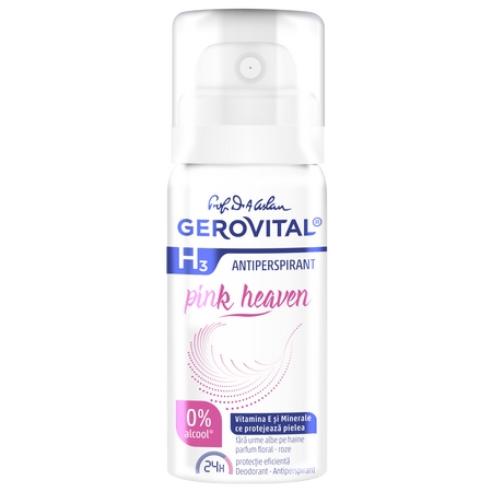 Deodorant spray Gerovital H3 Antiperspirant, Pink Heaven