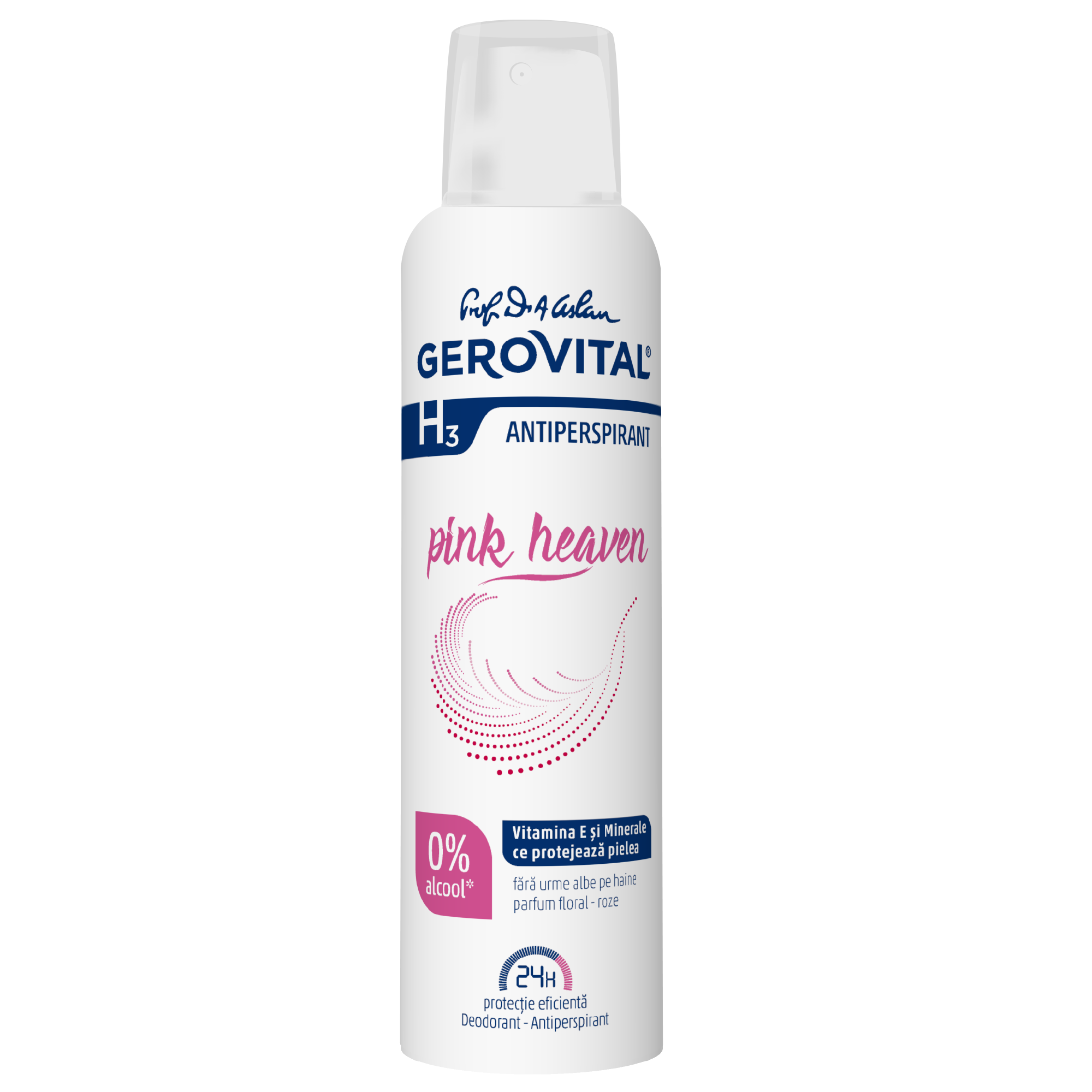 Deodorant spray Gerovital H3 Antiperspirant, Pink Heaven, 150 ml, Gerovital