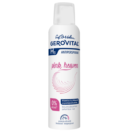 Deodorant spray Gerovital H3 Antiperspirant, Pink Heaven