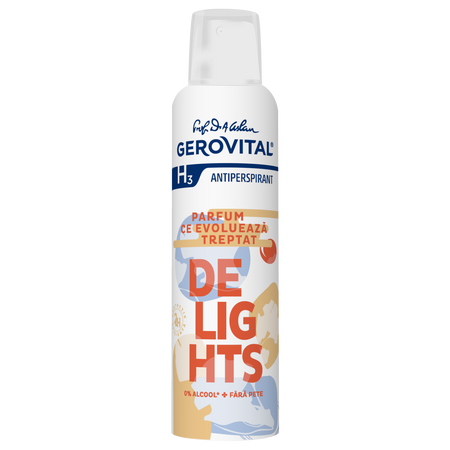 Deodorant spray Gerovital H3 Antiperspirant, Delight