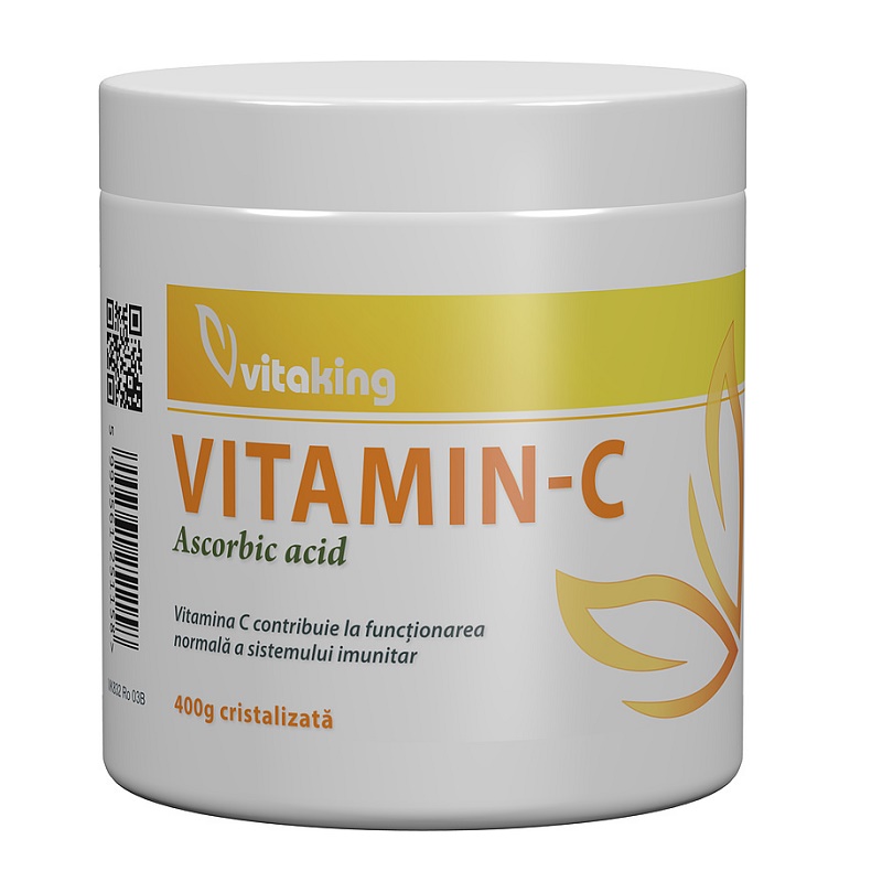 Vitamina C ascorbic acid, 400 g, Vitaking