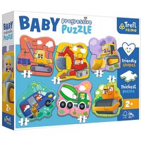 Puzzle Primo Baby Progressive, 2 ani+, Vehicule, Trefl
