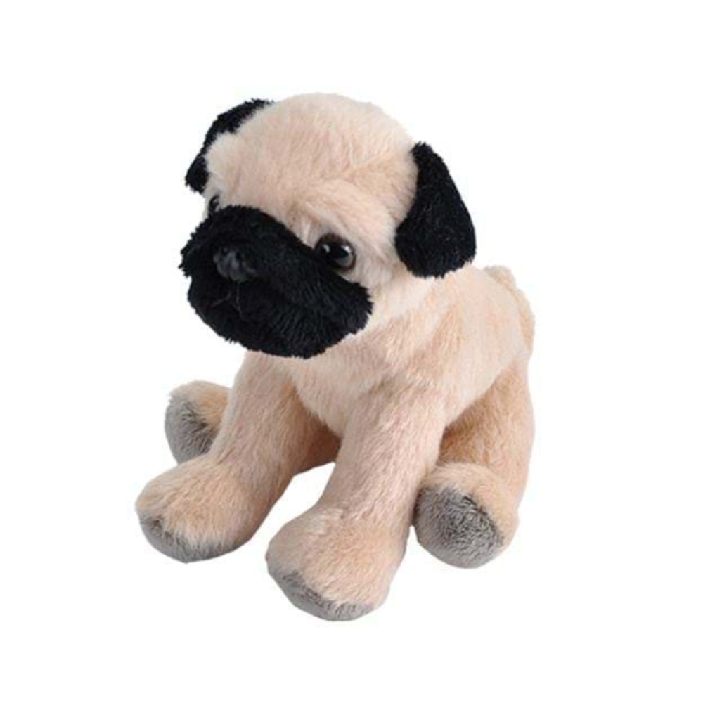 Jucarie de plus Catel Pug, 13 cm, Wild Republic