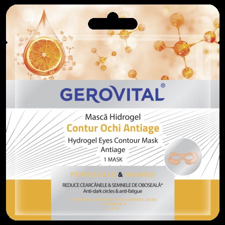 Masca contur ochi Hidrogel Antiage, Gerovital