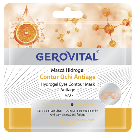 Masca contur ochi Hidrogel Antiage, Gerovital