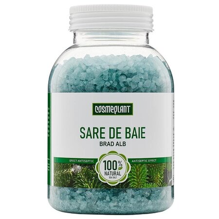 Sare de baie cu extract si ulei esential de Brad Alb, 1000 g, Cosmeplant