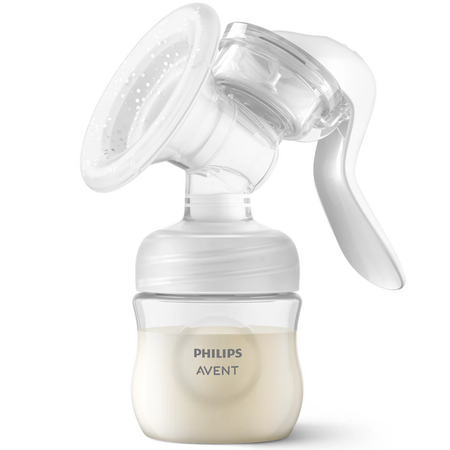 Set pentru alaptare cu pompa manuala si sterilizator Philips Avent, SCD430/50, Philips 565307