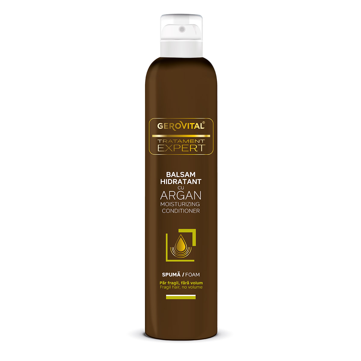 Balsam spuma hidratanta cu Argan Gerovital Tratament Expert, 200 ml, Gerovital