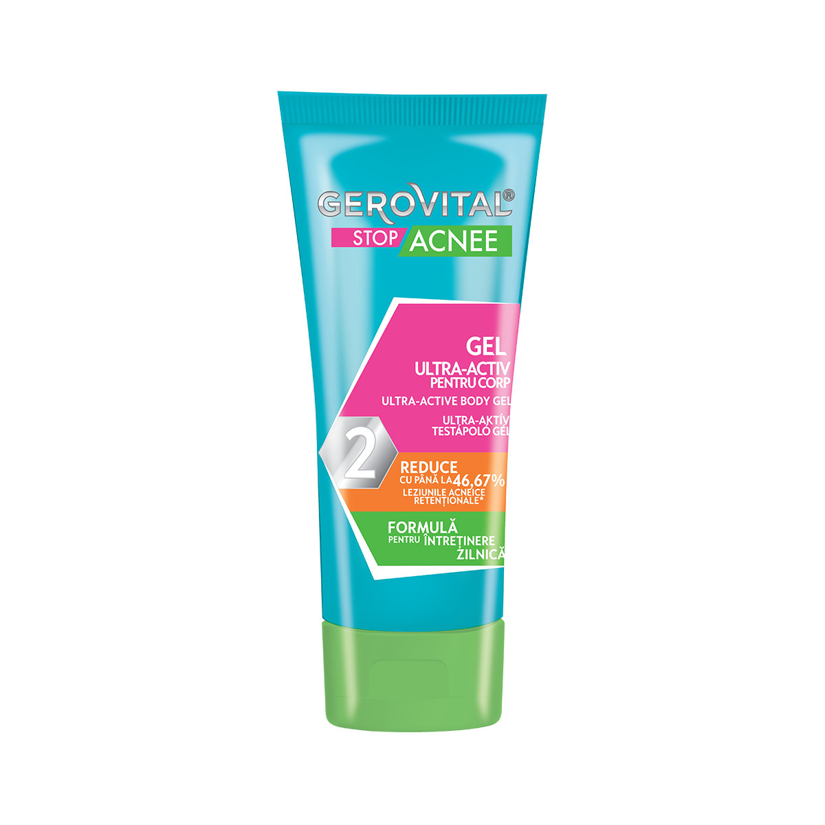 Gel ultra - activ pentru corp Gerovital Stop Acnee, 50 ml, Gerovital