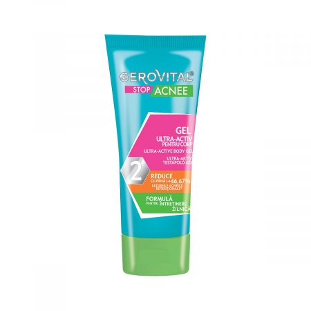 Gel ultra - activ pentru corp Gerovital Stop Acnee