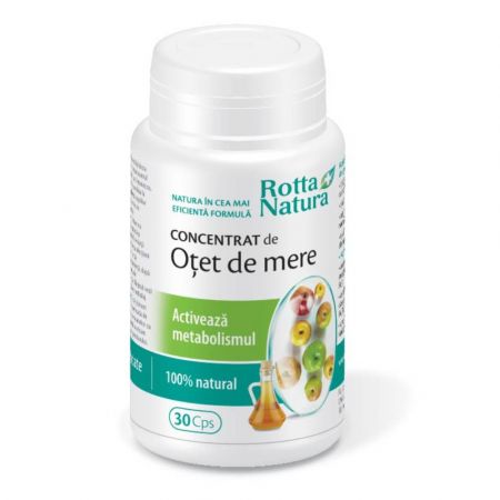 Concentrat de otet de mere, 30 capsule