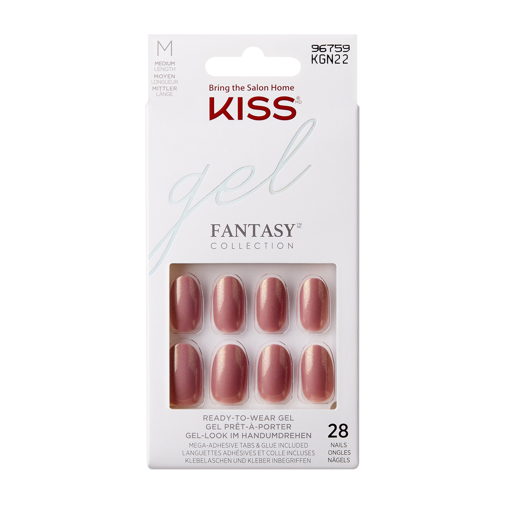 Unghii  false Gel Fantasy, Medium Oval, Color, Kiss