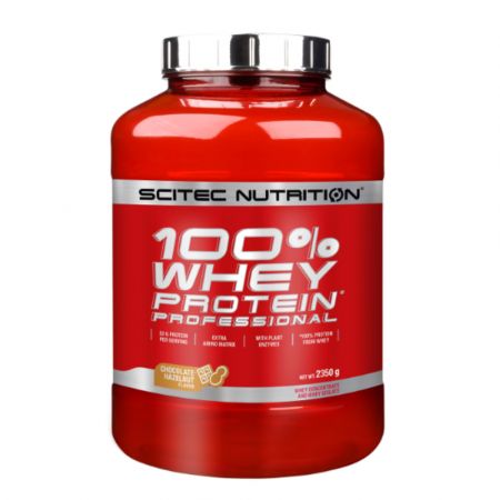 100% Whey Protein Professional, aroma de ciocolata cu alune Scitec Nutrition