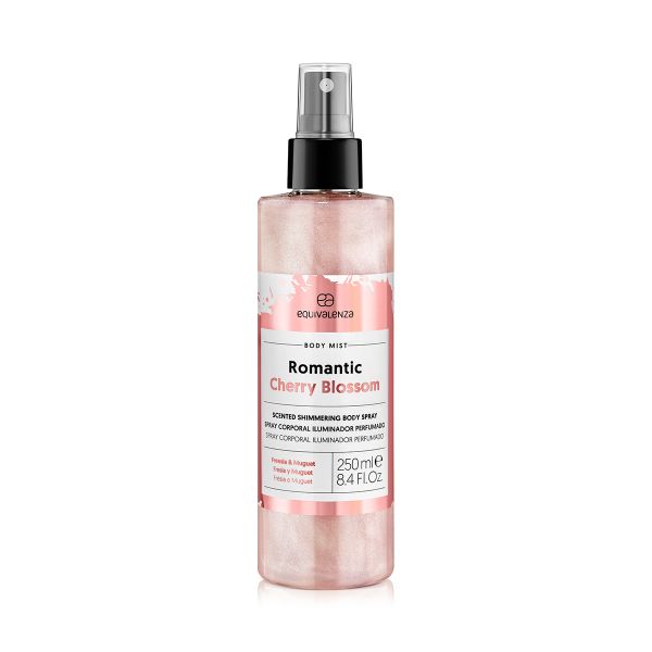 Spray de corp iluminator Romantic Cherry Blossom, 250 ml, Equivalenza