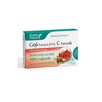 Extract de Goji si Vitamina C Naturala, 30 comprimate, Rotta Natura