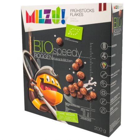 Bilute de cereale bio cu cacao Speedy