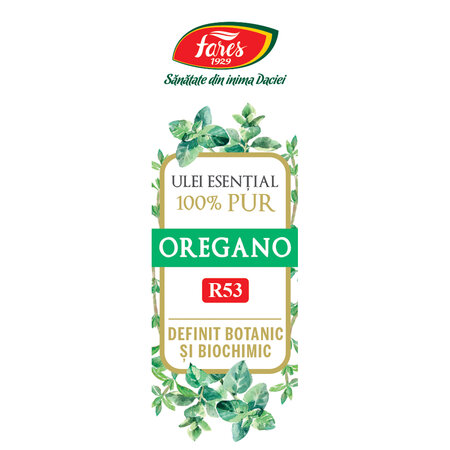 Ulei esential de oregano, 10 ml, Fares 722419