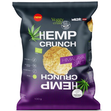 Snack proteic bio cu sare de himalaya Hemp Crunch