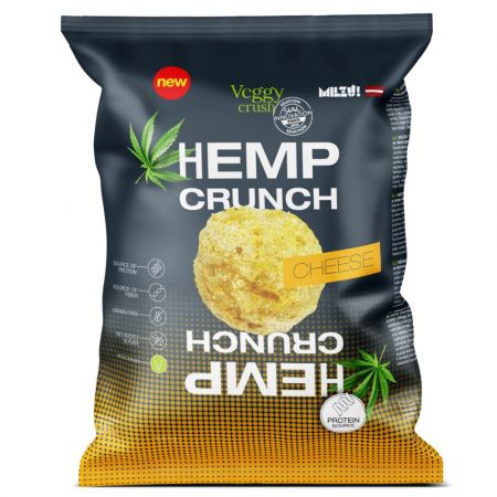 Snack proteic bio cu aroma de branza Hemp Crunch